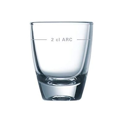 Arcoroc verre à liqueur, avec remplissage marque à 20ml, 24 Verres - Publicité Arcoroc verre à liqueur, avec remplissage marque à 20ml, 24 Verres - Publicité