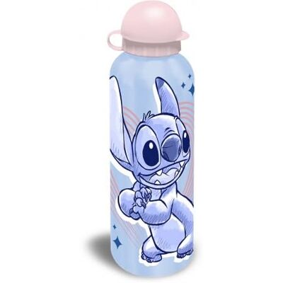 Disney Stitch Bouteille d'eau en aluminium avec paille pour enfants 500 ml pour l'école (point bleu) - Publicité Disney Stitch Bouteille d'eau en aluminium avec paille pour enfants 500 ml pour l'école (point bleu) - Publicité