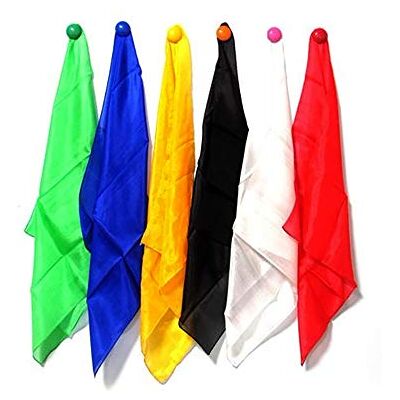 Enjoyer Mouchoir Magicien en Soie Mouchoir Magicien Jonglage Foulard Changement de Couleur Foulard Trics de Magie Accessoires de Magie Classique Jouets Gadgets 5 Pièces (60 x 60 cm) - Publicité Enjoyer Mouchoir Magicien en Soie Mouchoir Magicien Jonglage Foulard Changement de Couleur Foulard Trics de Magie Accessoires de Magie Classique Jouets Gadgets 5 Pièces (60 x 60 cm) - Publicité