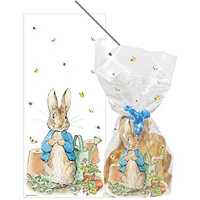 Anniversary House Peter Rabbit Sacs en cellophane avec attaches torsadées, Imprimé Animal, M569, multicolore - Publicité Anniversary House Peter Rabbit Sacs en cellophane avec attaches torsadées, Imprimé Animal, M569, multicolore - Publicité