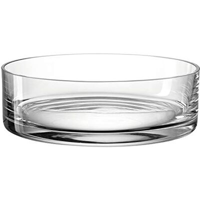 LEONARDO Novara 018623 Bol décoratif, Rond, Plat, en Verre, Passe au Lave-Vaisselle, diamètre : 22,4 cm, Hauteur : 7 cm - Publicité LEONARDO Novara 018623 Bol décoratif, Rond, Plat, en Verre, Passe au Lave-Vaisselle, diamètre : 22,4 cm, Hauteur : 7 cm - Publicité