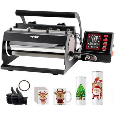 VEVOR Presse à Chaud pour Tasses 32,5-89 cL, Presse pour l'Impression de Tasse 75-85 mm de Diamètre, Machine de Sublimation avec Papier de Sublimation, pour Transférer Images sur Mug Tasse Gobelet - Publicité VEVOR Presse à Chaud pour Tasses 32,5-89 cL, Presse pour l'Impression de Tasse 75-85 mm de Diamètre, Machine de Sublimation avec Papier de Sublimation, pour Transférer Images sur Mug Tasse Gobelet - Publicité
