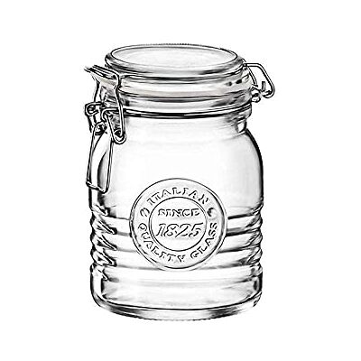 Bormioli Rocco 540637MTV121990 Lot de 6 bocaux à couvercle basculant, Verre, transparent, 17 Ounce - Publicité Bormioli Rocco 540637MTV121990 Lot de 6 bocaux à couvercle basculant, Verre, transparent, 17 Ounce - Publicité