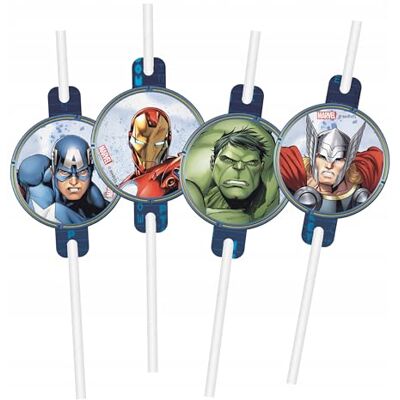 Procos Avengers Infinity Stones Lot de 4 pailles - Publicité Procos Avengers Infinity Stones Lot de 4 pailles - Publicité