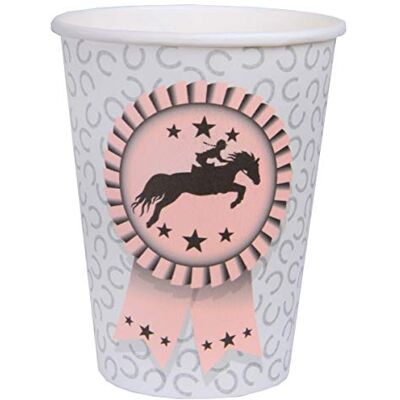 Santex mariage 10 Gobelets carton équitation 7,8 x 9,7 cm - Publicité Santex mariage 10 Gobelets carton équitation 7,8 x 9,7 cm - Publicité