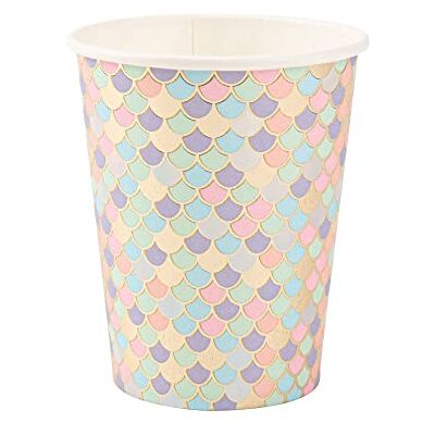 Artifetes ARTY FETES FACTORY 8 GOBELETS CARTON ÉCAILLES SIRÈNE 25CL PASTEL - Publicité Artifetes ARTY FETES FACTORY 8 GOBELETS CARTON ÉCAILLES SIRÈNE 25CL PASTEL - Publicité