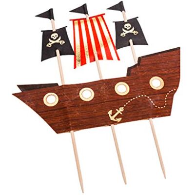 Artifetes DÉCORATION Gateau sur PIC Bateau Pirate 17.5X21CM - Publicité Artifetes DÉCORATION Gateau sur PIC Bateau Pirate 17.5X21CM - Publicité