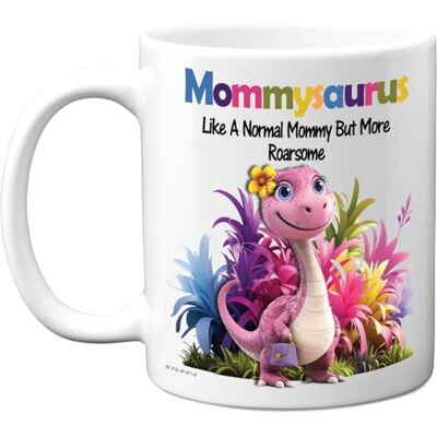 Stuff4 Mommy Gifts – Tasse Mommysaure rugissante – Cadeau d'anniversaire pour maman de la part de son fils et fille, cadeau de fête des mères, 325 ml, en céramique, passe au lave-vaisselle - Publicité Stuff4 Mommy Gifts – Tasse Mommysaure rugissante – Cadeau d'anniversaire pour maman de la part de son fils et fille, cadeau de fête des mères, 325 ml, en céramique, passe au lave-vaisselle - Publicité