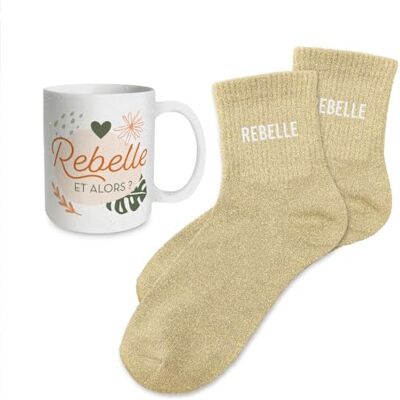 STC Coffret mug chaussettes paillettes rebelle - Publicité STC Coffret mug chaussettes paillettes rebelle - Publicité