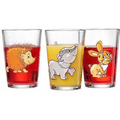 Ritzenhoff & Breker Lot de 3 verres pour enfant 205 ml Motif animaux de la forêt Avec motif hérisson/blaireau Passe au lave-vaisselle - Publicité Ritzenhoff & Breker Lot de 3 verres pour enfant 205 ml Motif animaux de la forêt Avec motif hérisson/blaireau Passe au lave-vaisselle - Publicité