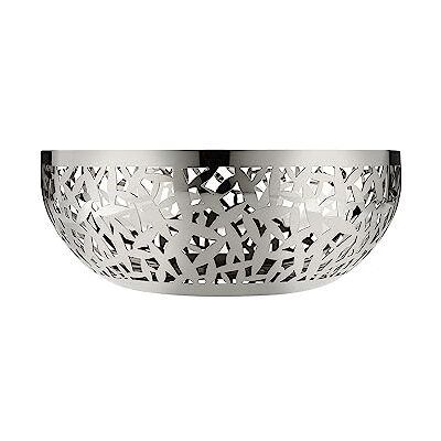 Alessi Cactus! MSA04/29 Porte-fruits Ajouré en Acier Inox 18/10, Poli Miroir, Argenté - Publicité Alessi Cactus! MSA04/29 Porte-fruits Ajouré en Acier Inox 18/10, Poli Miroir, Argenté - Publicité