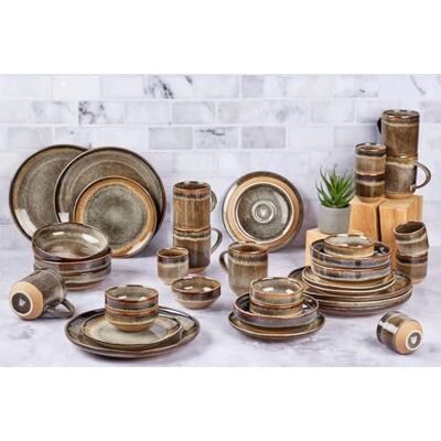 Bjorn Service de Vaisselle GENESIS BASALTE pour 6 Personnes – 36 Pièces en Grès, Assiettes Bols Mugs et Tasses, Service de Table Design Asymétrique - Publicité Bjorn Service de Vaisselle GENESIS BASALTE pour 6 Personnes – 36 Pièces en Grès, Assiettes Bols Mugs et Tasses, Service de Table Design Asymétrique - Publicité