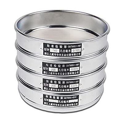 GKIRQVPE Same de Laboratoire Standard en Acier Inoxydable, Tamis de Laboratoire 20 cm 80-500 Mailles 304 SUS(120 Mesh(0.125mm)) - Publicité GKIRQVPE Same de Laboratoire Standard en Acier Inoxydable, Tamis de Laboratoire 20 cm 80-500 Mailles 304 SUS(120 Mesh(0.125mm)) - Publicité