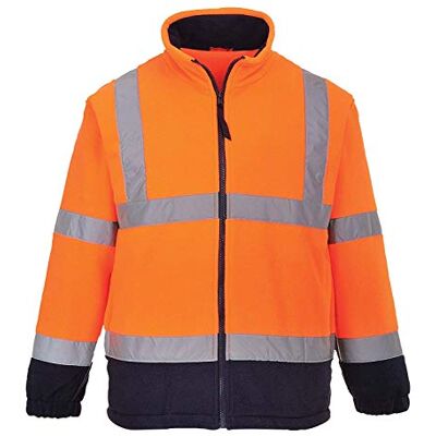 Portwest Polaire HiVis Bicolore, Couleur: Orange/Marine, Taille: S, F301ONRS - Publicité Portwest Polaire HiVis Bicolore, Couleur: Orange/Marine, Taille: S, F301ONRS - Publicité