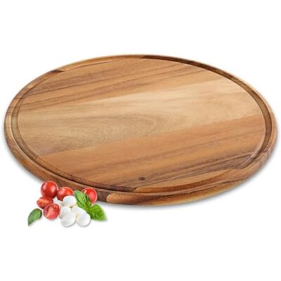 Zassenhaus Assiette à pizza en acacia Ø 33 cm - Publicité Zassenhaus Assiette à pizza en acacia Ø 33 cm - Publicité