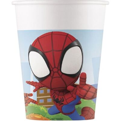 Procos Marvel Spidey Lot de 8 gobelets en carton 200 ml - Publicité Procos Marvel Spidey Lot de 8 gobelets en carton 200 ml - Publicité