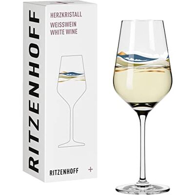RITZENHOFF 3011007 Verre à vin blanc 300 ml série Herzkristall N° 7 avec motif de paysage en or rose Made in Germany - Publicité RITZENHOFF 3011007 Verre à vin blanc 300 ml série Herzkristall N° 7 avec motif de paysage en or rose Made in Germany - Publicité