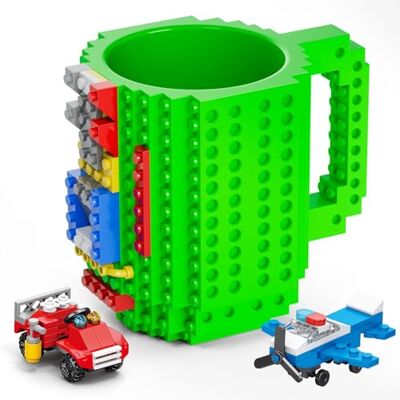 DAYMOO Brick Mug,Tasse à Café, Mug Noel,Cadeau Original Anniversaire Rigolo Homme Papa Amie Garçon Fille,Idee Cadeau Noël,Pâques,Halloween, Vert - Publicité DAYMOO Brick Mug,Tasse à Café, Mug Noel,Cadeau Original Anniversaire Rigolo Homme Papa Amie Garçon Fille,Idee Cadeau Noël,Pâques,Halloween, Vert - Publicité