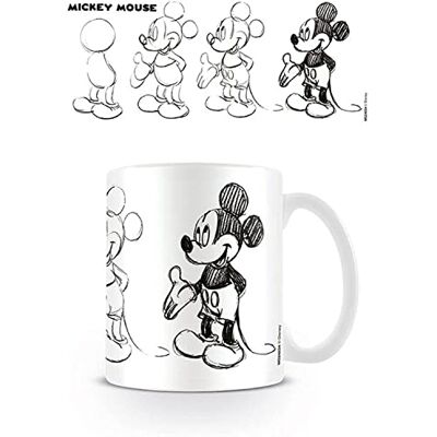 Mickey Mouse (Sketch Process 11oz/315ml Mug - Publicité Mickey Mouse (Sketch Process 11oz/315ml Mug - Publicité