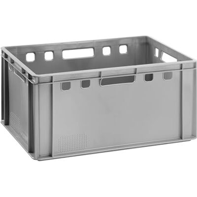 BURI Caisse à viande E3 Gris 60 x 40 x 30 cm Fabriquée en Allemagne Qualité alimentaire Robuste et empilable - Publicité BURI Caisse à viande E3 Gris 60 x 40 x 30 cm Fabriquée en Allemagne Qualité alimentaire Robuste et empilable - Publicité