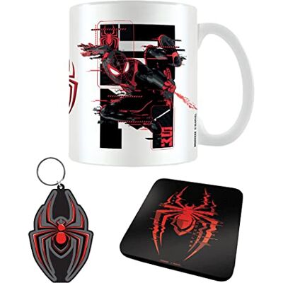 Pyramid Spider-Man Web Glitch Miles Morales Ensemble de tasses Taille unique Noir/rouge/blanc - Publicité Pyramid Spider-Man Web Glitch Miles Morales Ensemble de tasses Taille unique Noir/rouge/blanc - Publicité