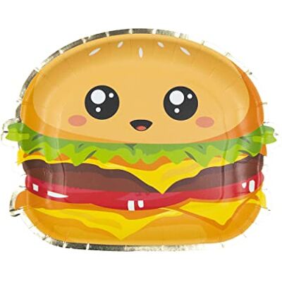 MES VERRINES ASSIETTES SALTY JUNK FOOD 23CM X8 - Publicité MES VERRINES ASSIETTES SALTY JUNK FOOD 23CM X8 - Publicité