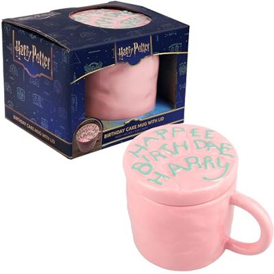 Paladone Mug en Céramique Harry Potter Happee Birthdae en Forme de Gâteau avec Couvercle, 400 ml, Produit Officiel - Publicité Paladone Mug en Céramique Harry Potter Happee Birthdae en Forme de Gâteau avec Couvercle, 400 ml, Produit Officiel - Publicité