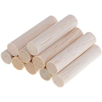 Wdfnexalai Lot de 10 bâtons ronds en bois de balsa de 11 mm de diamètre pour le travail du bois 50 mm - Publicité Wdfnexalai Lot de 10 bâtons ronds en bois de balsa de 11 mm de diamètre pour le travail du bois 50 mm - Publicité