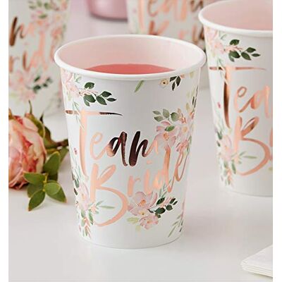 Ginger Ray Ensemble de fête floral pour enterrement de vie de jeune fille - Publicité Ginger Ray Ensemble de fête floral pour enterrement de vie de jeune fille - Publicité