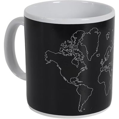Linnea Mug Thermo réactif XXL 70cl en céramique Collection Continent Noir - Publicité Linnea Mug Thermo réactif XXL 70cl en céramique Collection Continent Noir - Publicité