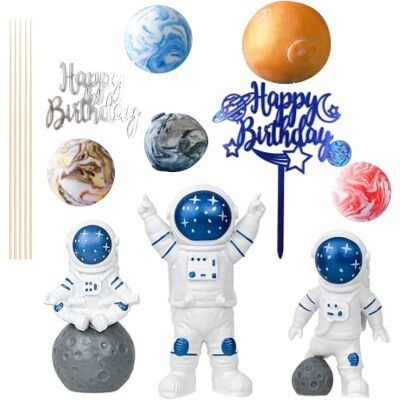 LOREC 10 Pièces Ornements de Astronaute DéCoration de GâTeau Cupcake Cake Toppers pour Une FêTe Sur Le ThèMe de L'Espace, Un Anniversaire Sur Le ThèMe De L'Espace, Un GâTeau D'Anniversaire - Publicité LOREC 10 Pièces Ornements de Astronaute DéCoration de GâTeau Cupcake Cake Toppers pour Une FêTe Sur Le ThèMe de L'Espace, Un Anniversaire Sur Le ThèMe De L'Espace, Un GâTeau D'Anniversaire - Publicité