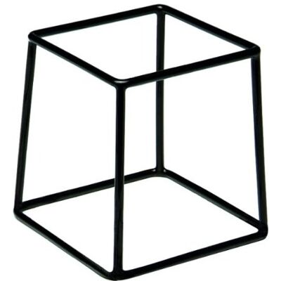 APS 33252 Support de buffet Multi Round, support pour assiettes, pour bols, avec revêtement antidérapant (PVC), 18 x 18 cm, hauteur 20 cm, métal, noir - Publicité APS 33252 Support de buffet Multi Round, support pour assiettes, pour bols, avec revêtement antidérapant (PVC), 18 x 18 cm, hauteur 20 cm, métal, noir - Publicité