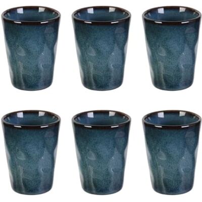 AltoBuy Set de 6 Tasses à Expresso 8cl en céramique au grés du Temps Bleu Galet - Publicité AltoBuy Set de 6 Tasses à Expresso 8cl en céramique au grés du Temps Bleu Galet - Publicité
