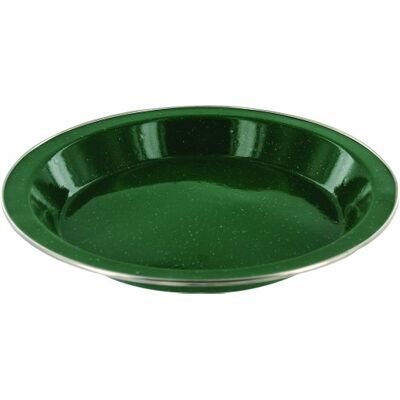 Highlander Assiette en émail de Luxe Vert forêt - Publicité Highlander Assiette en émail de Luxe Vert forêt - Publicité