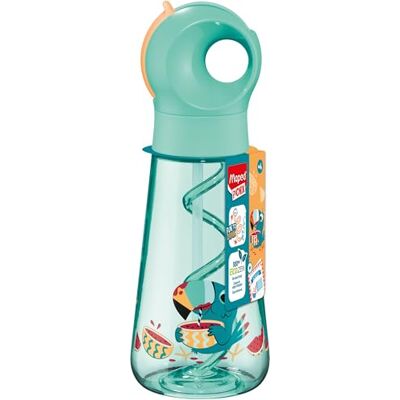 Maped Picnik Gourde Ecozen Toucan Vert Fluo Paille Intégrée qui fait des Bulles Ouverture Manuelle Facile Poignée Intégrée, Étanche, Matériau Bio-sourcé 500ml - Publicité Maped Picnik Gourde Ecozen Toucan Vert Fluo Paille Intégrée qui fait des Bulles Ouverture Manuelle Facile Poignée Intégrée, Étanche, Matériau Bio-sourcé 500ml - Publicité