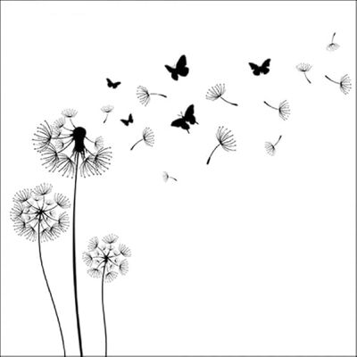 Servietten Blumen Lot de 20 serviettes de table motif fleurs dans le vent Noir et blanc Fleurs Printemps, été Décoration de table 33 x 33 cm - Publicité Servietten Blumen Lot de 20 serviettes de table motif fleurs dans le vent Noir et blanc Fleurs Printemps, été Décoration de table 33 x 33 cm - Publicité