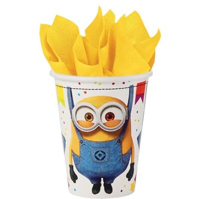 amscan 9907315 – Moi, Moche et méchant Minions Lot de 8 gobelets en Papier Blanc - Publicité amscan 9907315 – Moi, Moche et méchant Minions Lot de 8 gobelets en Papier Blanc - Publicité
