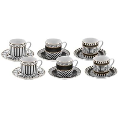 KARACA Helenistik B0BWJ4F3HL Lot de 12 tasses à café turc en porcelaine pour 6 personnes Noir 80 ml - Publicité KARACA Helenistik B0BWJ4F3HL Lot de 12 tasses à café turc en porcelaine pour 6 personnes Noir 80 ml - Publicité