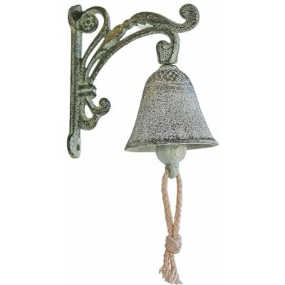 Loberon Palerina Cloche Fonte de Haute qualité Finition Vert Antique Rustique, Vert Vieilli/Gris - Publicité Loberon Palerina Cloche Fonte de Haute qualité Finition Vert Antique Rustique, Vert Vieilli/Gris - Publicité