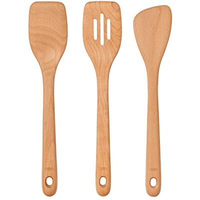 OXO 11157300 Set de 3 Cuillères Bois Marron 31,5 x 6,5 x 2 cm - Publicité OXO 11157300 Set de 3 Cuillères Bois Marron 31,5 x 6,5 x 2 cm - Publicité