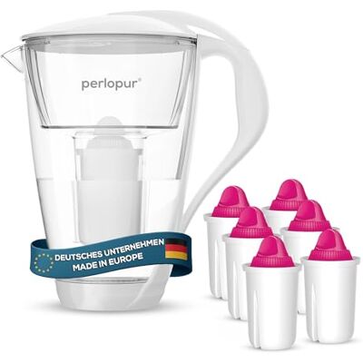 PearlCo - Glas-Wasserfilter - Blanc - 2 L - Water Filter - Publicité PearlCo - Glas-Wasserfilter - Blanc - 2 L - Water Filter - Publicité