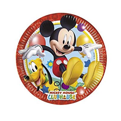 Ciao Procos 81840 – Assiettes Papier Mickey Mouse Club House (Ø20 cm), 8 pièces, Multicolore - Publicité Ciao Procos 81840 – Assiettes Papier Mickey Mouse Club House (Ø20 cm), 8 pièces, Multicolore - Publicité