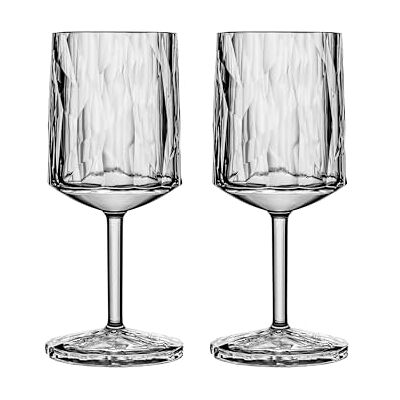 Koziol Superglas Club No. 21, 2 pièces, 250 ML, Verre à vin avec Pied en Plastique cristallin, Luxueux, incassable, réutilisable, fête, Camping, Set de 2 pièces - Publicité Koziol Superglas Club No. 21, 2 pièces, 250 ML, Verre à vin avec Pied en Plastique cristallin, Luxueux, incassable, réutilisable, fête, Camping, Set de 2 pièces - Publicité
