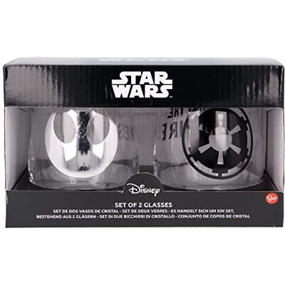 Stor 01016 Set 2 Verre 510 ML Star Wars, Unique, Standard - Publicité Stor 01016 Set 2 Verre 510 ML Star Wars, Unique, Standard - Publicité