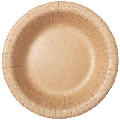 Duni Ecoecho 192376 Lot de 20 assiettes creuses en carton bio avec revêtement marron Diamètre env. 19 cm Capacité 50 cl - Publicité Duni Ecoecho 192376 Lot de 20 assiettes creuses en carton bio avec revêtement marron Diamètre env. 19 cm Capacité 50 cl - Publicité