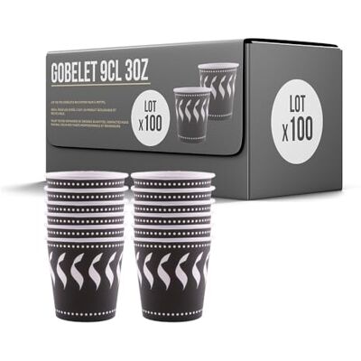 SPARKLERS CLUB Lot de 100 Gobelets 9cl / 3oz Jetables en Carton Noir 100% Biodégradable Gobelet à café en Papier 90ml Thé et Les Boissons Rafraîchissantes. Gobelets Boissons Chaudes et Froides - Publicité SPARKLERS CLUB Lot de 100 Gobelets 9cl / 3oz Jetables en Carton Noir 100% Biodégradable Gobelet à café en Papier 90ml Thé et Les Boissons Rafraîchissantes. Gobelets Boissons Chaudes et Froides - Publicité