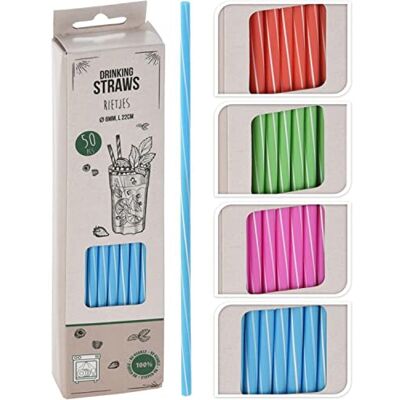 KOOPMAN Lot de 24 pailles en papier de 50 pièces pour fête, cocktail, boisson, mélange - Publicité KOOPMAN Lot de 24 pailles en papier de 50 pièces pour fête, cocktail, boisson, mélange - Publicité