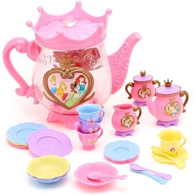 Official, Service à Thé Princesses Disney, 24 pièces, Set de Jeu Service à Thé, Inclut des Théières, Tasses à Thé, Cuillers, Soucoupes et Plus - Publicité Official, Service à Thé Princesses Disney, 24 pièces, Set de Jeu Service à Thé, Inclut des Théières, Tasses à Thé, Cuillers, Soucoupes et Plus - Publicité