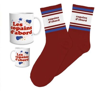 STC Coffret mug chaussettes copains d abord - Publicité STC Coffret mug chaussettes copains d abord - Publicité