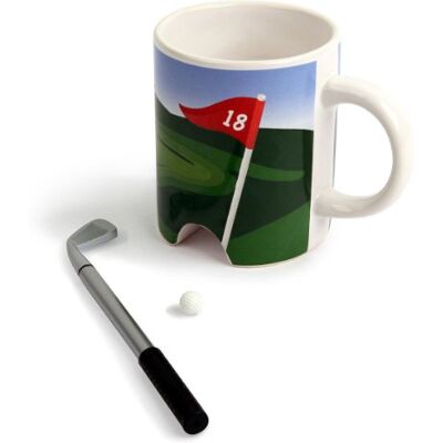 mags MUG GOLF avec balle et club de golf - Publicité mags MUG GOLF avec balle et club de golf - Publicité